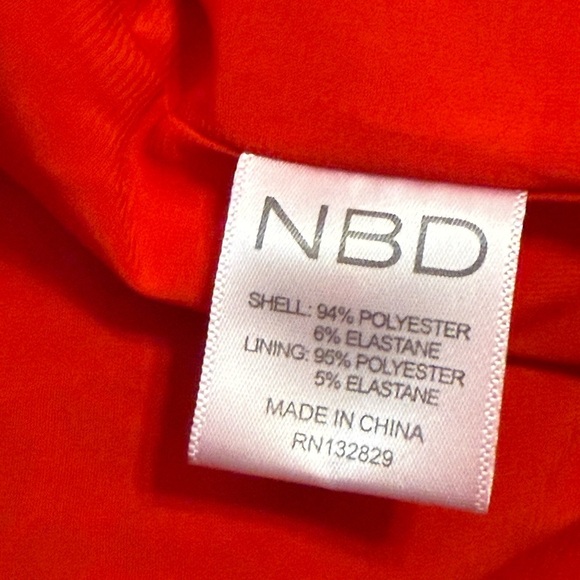 NBD Red Mini Dress XS. NWT - Picture 6 of 8